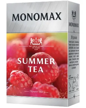 Чай квітковий з ароматом малини SUMMER TEA МОНОМАХ 80 г