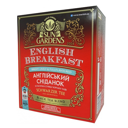 Чай SUN Gardens Англійський сніданок 100 пакетів