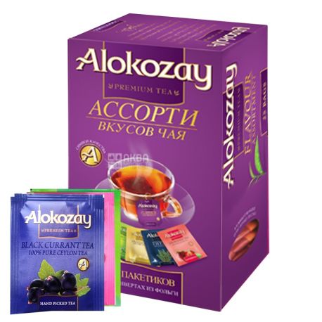 Чай черный ассорти Alokozay 25 пакетов