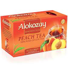 Чай черный с персиком Alokozay 25 пакетов