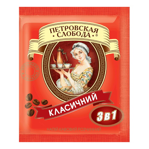 Кофейный напиток растворимый Петровская Слобода 3в1 классик 25 пакетов