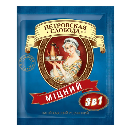 Кофейный напиток растворимый Петровская Слобода 3в1 крепкий 25 пакетов