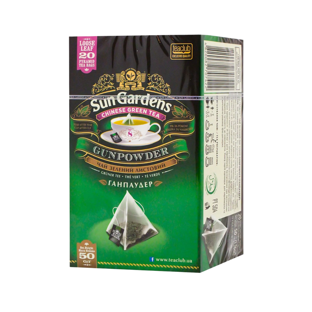 Чай Garden GUNPOWDER 20 пирамидок