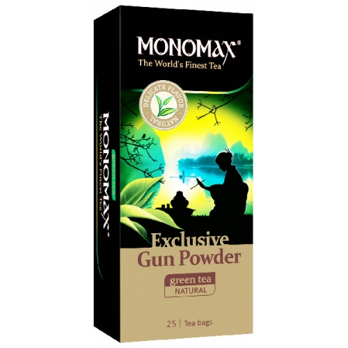 Чай зеленый exclusive gun powder Мономах 25 пакетов
