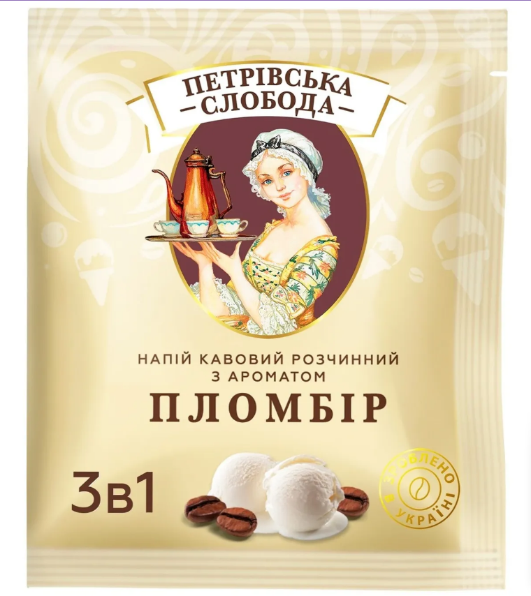 Кофейный напиток растворимый Петровская Слобода 3в1 Пломбир 25 пакетов