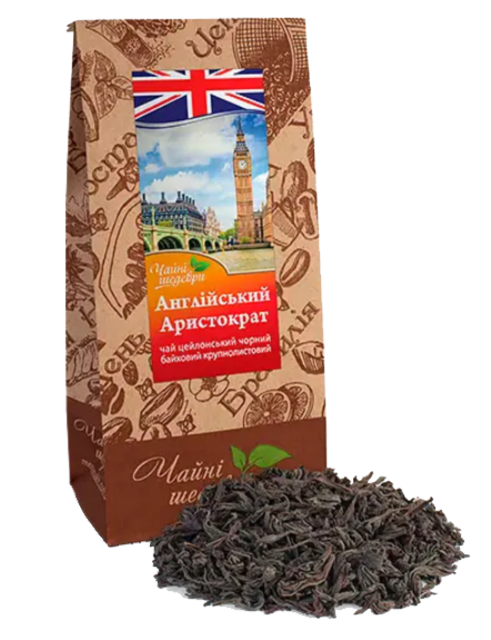 Чай чорний Англійський Аристократ особливо крупнолистовий Чайний шедевр 250 г