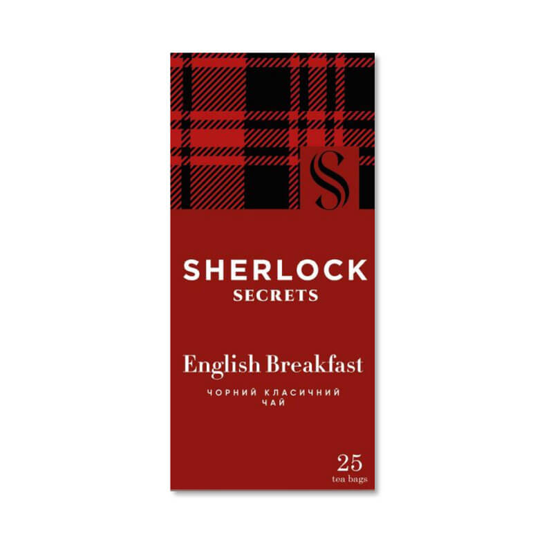 Чай черный классический English Breakfast ТМ Sherlock Secrets 25 пакетов