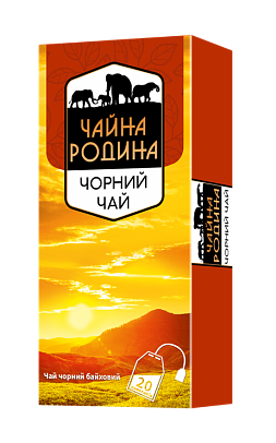 Чай чорний байховий Чайна Родина 20 пакетів