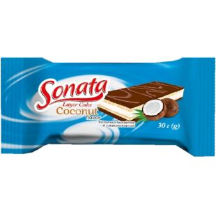 Пирожное бисквитное Sonata кокос 30 г