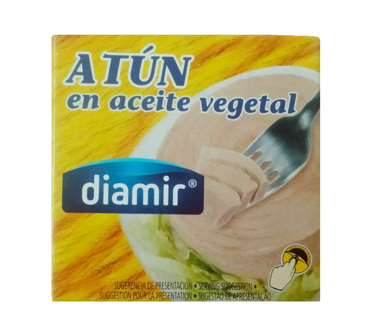 Тунець в соняшниковій олії Diamir Atun En Aceite Vegetal 80 г (Іспанія)