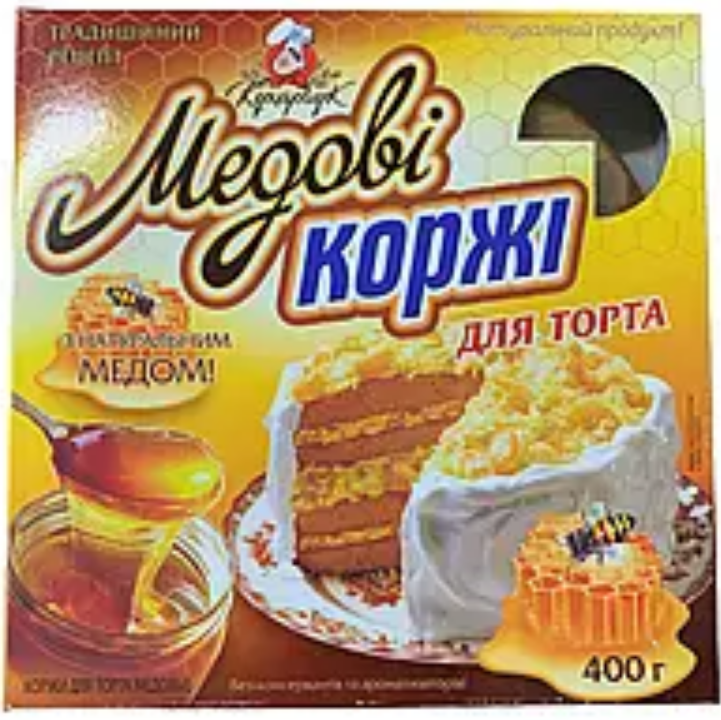 Коржи медовые (в коробке) Кухар-Чук 400 г