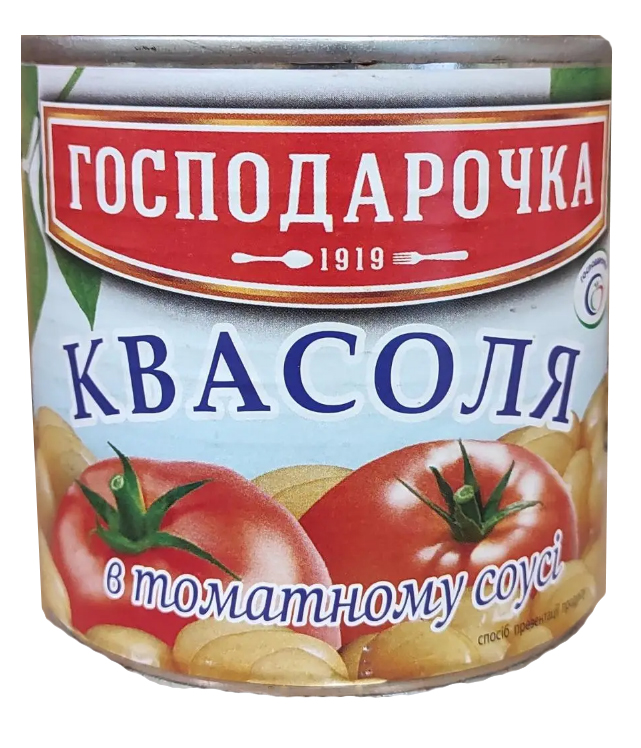 Квасоля в томатному соусі Господарочка з/б 420 г