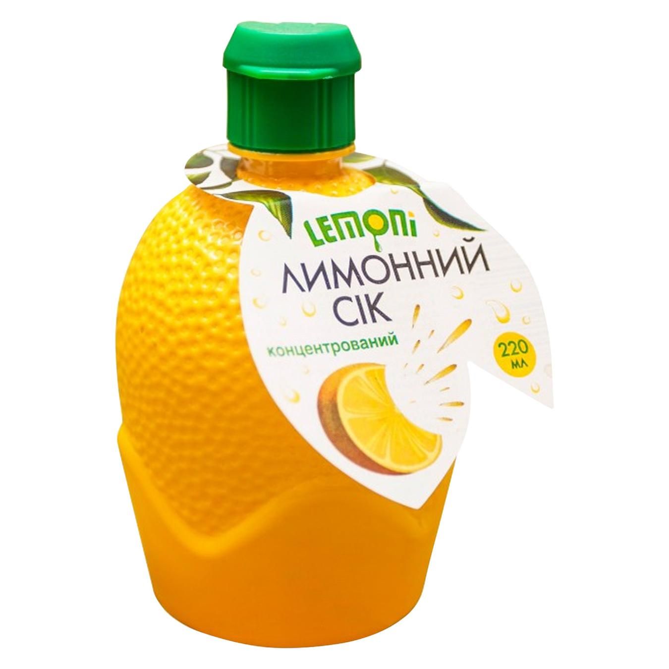 Лимонный сок Lemoni 220 мл