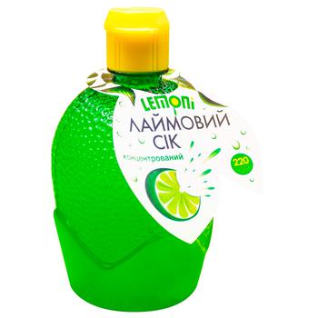 Лаймовий сік Lemoni 220 мл