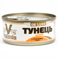 Тунец целый в собственном соке VALMIS DE LUXE 150 г ж/б