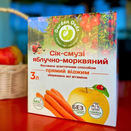Сок-смузи Яблочно-Морковный с мякотью 3 л