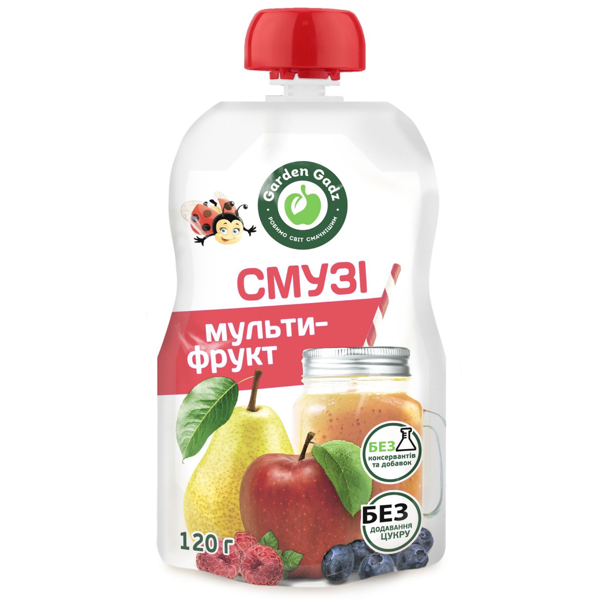 Пюре фруктовое Смузи Мультифрукт 120 г - ExtraFood